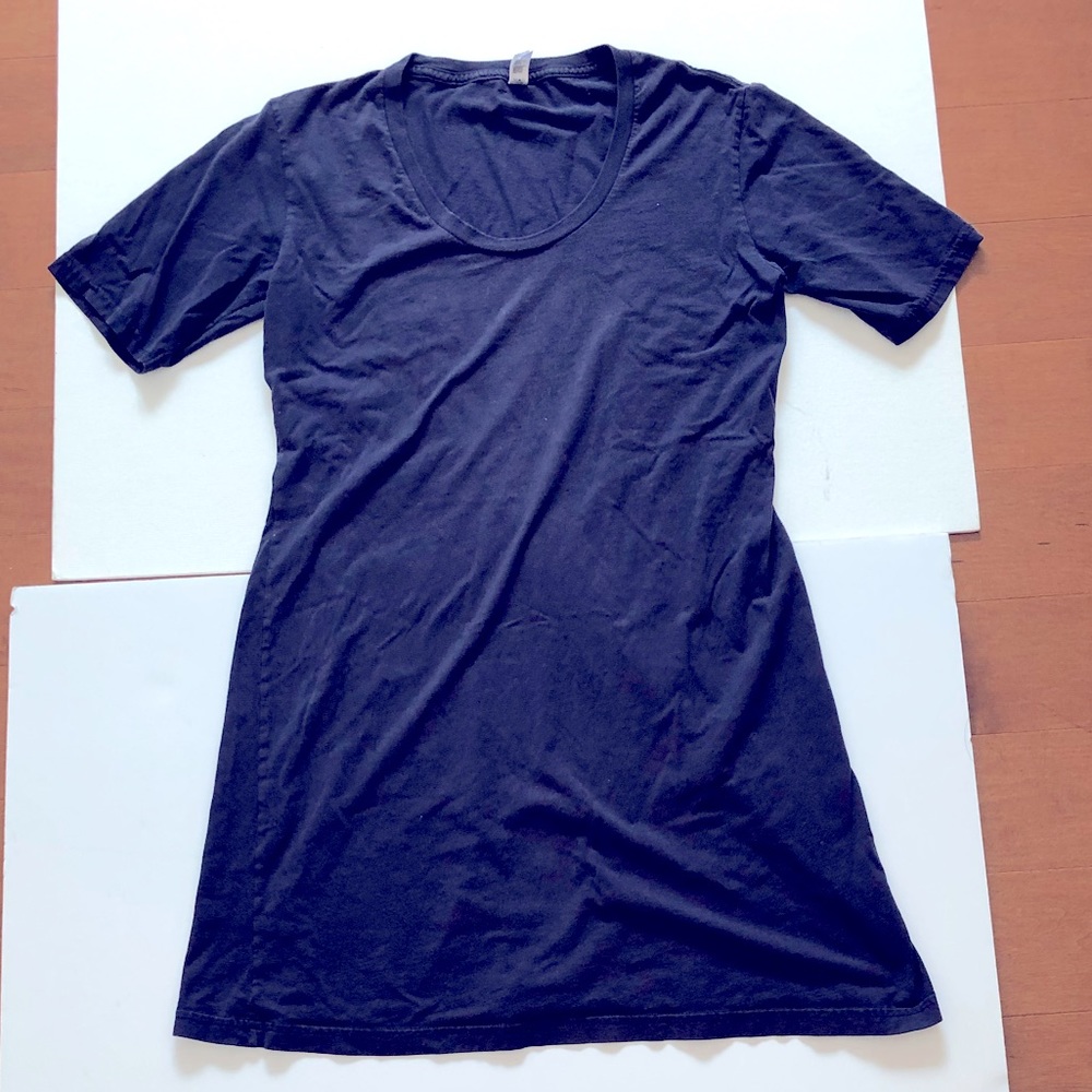 Scoop neck T shirt dress American Apparel